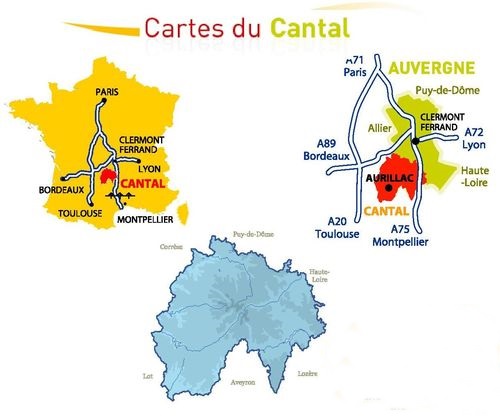 Localiser le Cantal 1