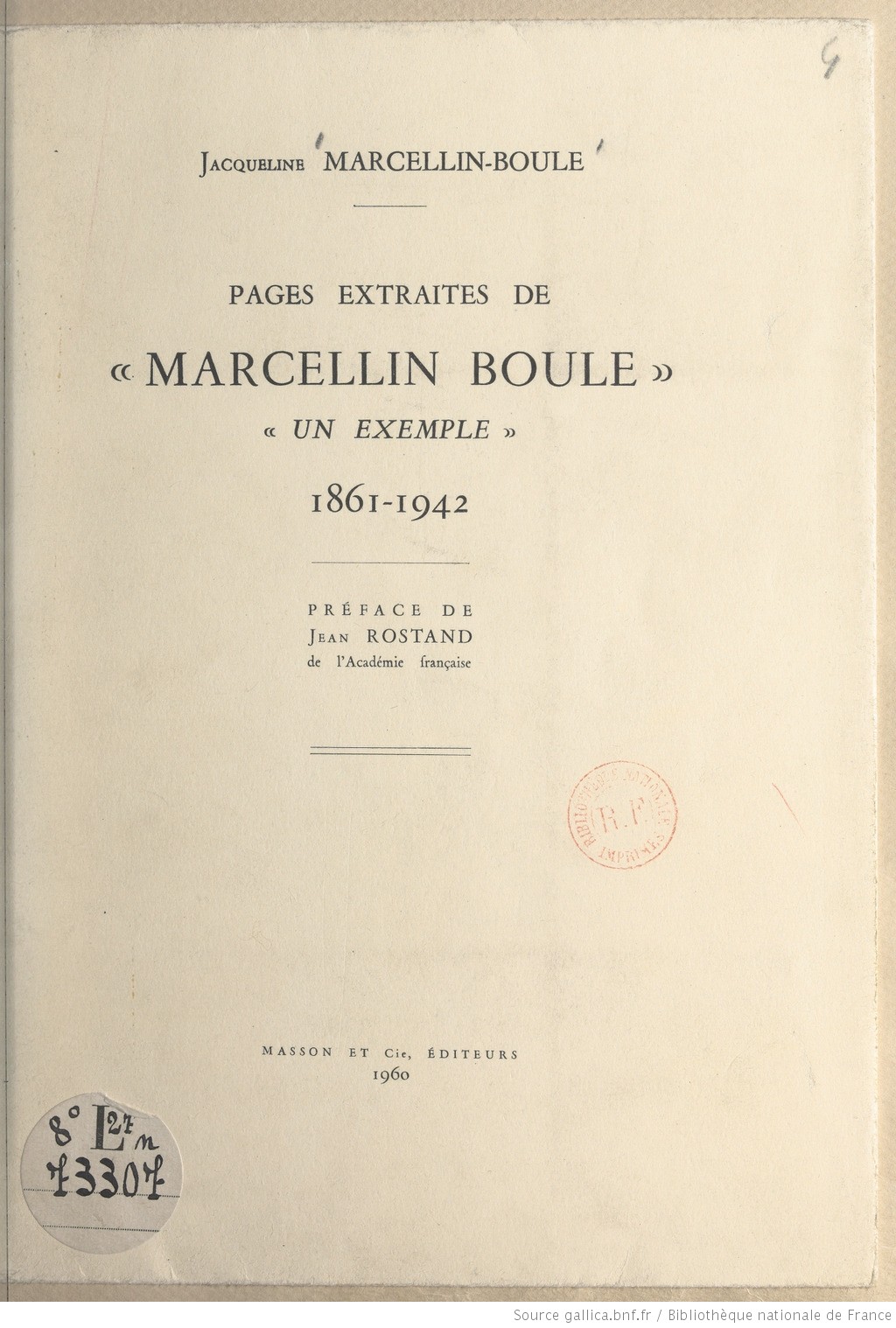 Jacquette marcellin par Jacqueline