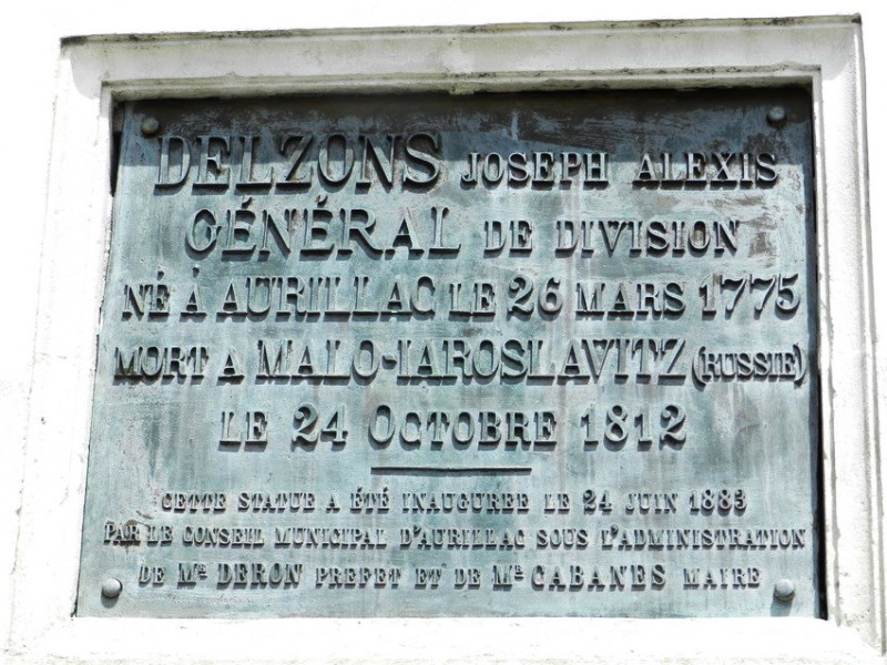 aurillac general delzons monument
