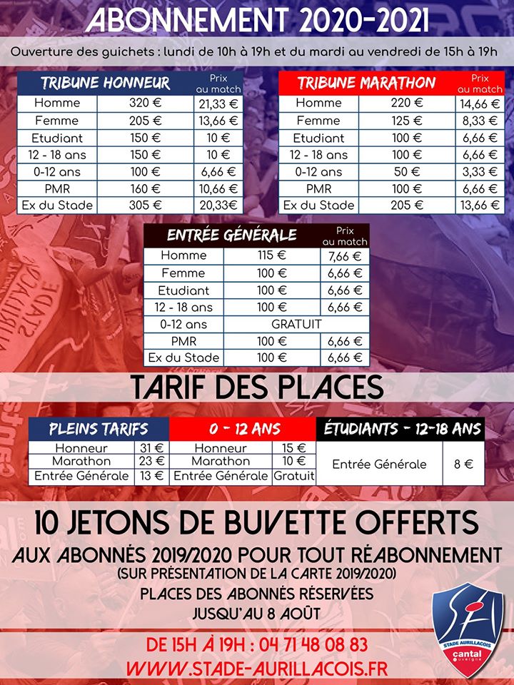Tarif abon. SA 2020.2021