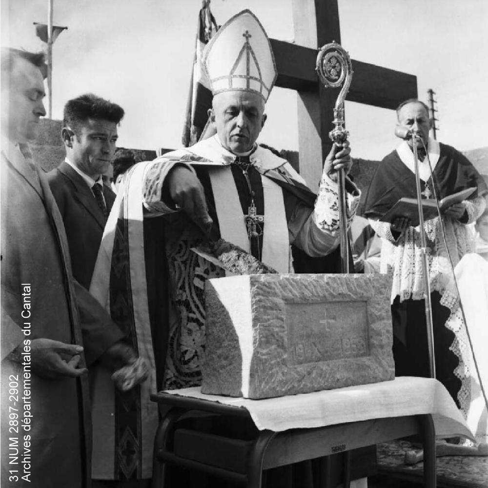 Gravure Max Pretzfelder 1908 – Scène De Construction Ouvrier église – Format 24x32 Cm – Original