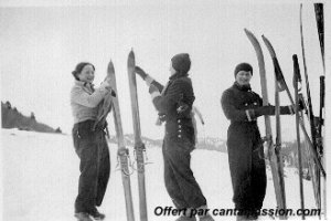 Ski au Lioran dans les années 1936