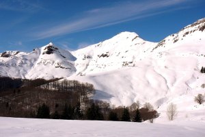 Massif cantalien sous la neige